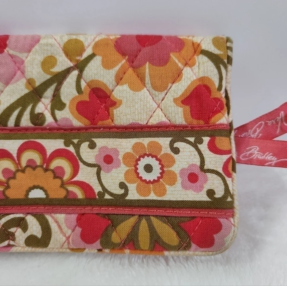 Vera Bradley Retired Folkloric Quilted One For The Money Wallet Coin Bag